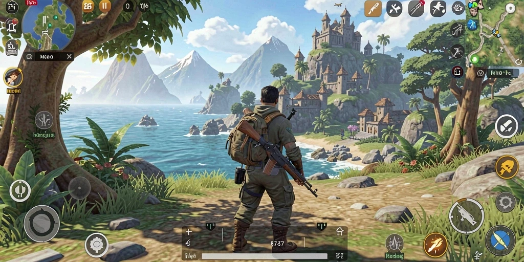 Gameplay mendebarkan dalam dunia terbuka yang luas dan interaktif.
