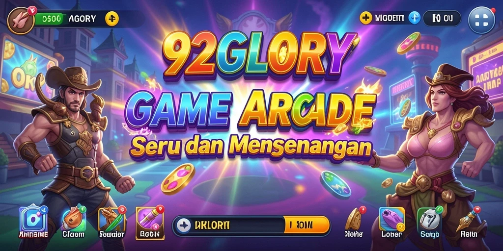 Tampilan gameplay seru dan dinamis dari 92GLORY.
