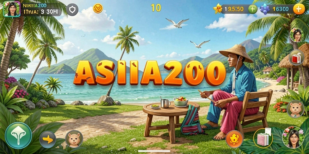 Tangkapan layar ASIA200 menampilkan pengalaman permainan yang seru dan menarik.