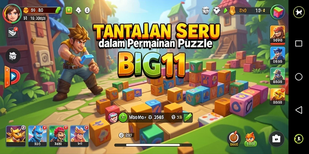 Gameplay seru BIG11 dengan banyak teka-teki menantang.