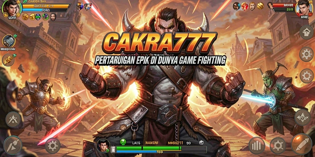 Tampilan gameplay epik dalam CAKRA777 dengan aksi Fighting yang mendebarkan.