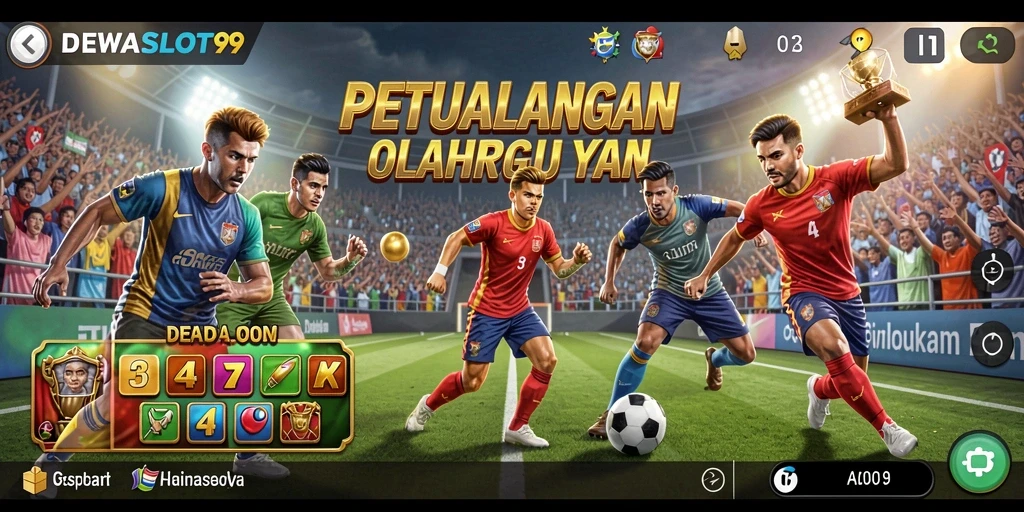 Tampilan gameplay menarik dari DEWASLOT99 yang menunjukkan aksi olahraga.