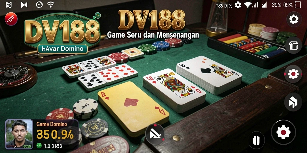 Screenshot utama gameplay domino yang seru dan mengasyikkan.