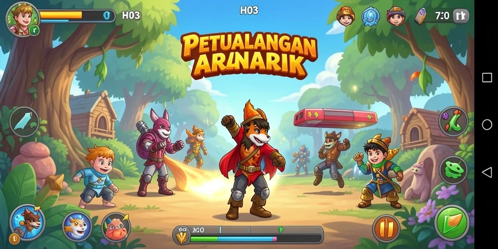 Tampilan seru gameplay H03 yang penuh tantangan.