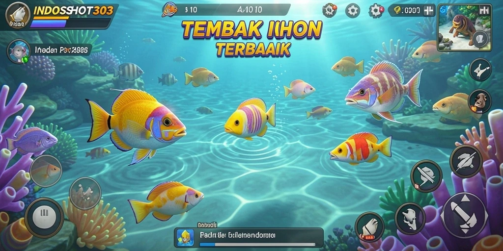 Tampilan gameplay Tembak Ikan yang seru dan menantang di INDOSLOT303.
