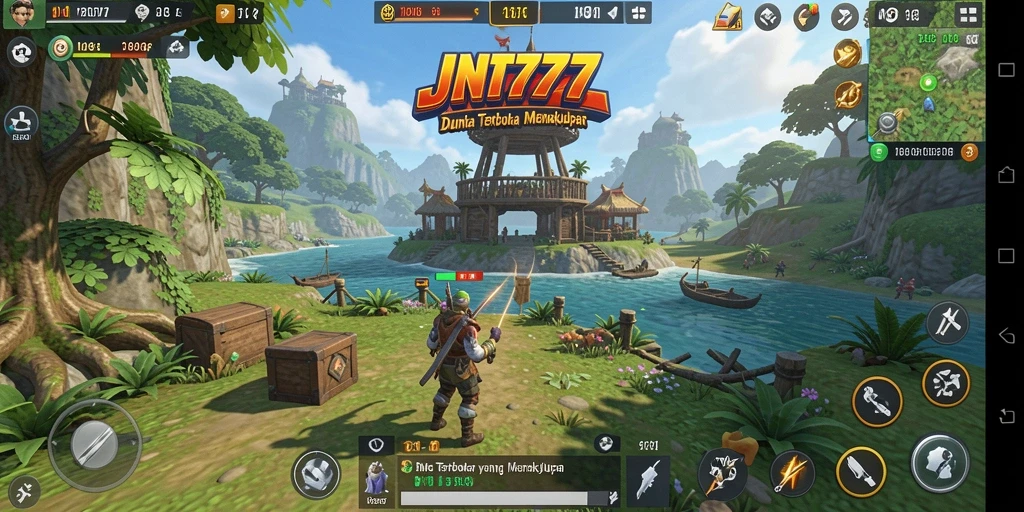 Screenshot JNT777 menunjukkan eksplorasi menakjubkan dalam dunia terbuka.