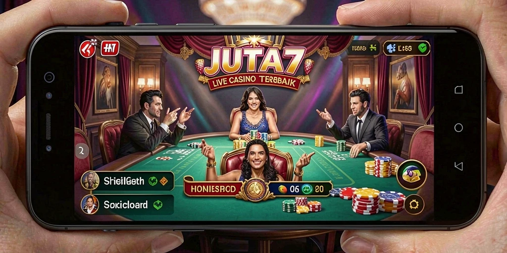 Tampilan gameplay menarik dari aplikasi Live Casino JUTA7.