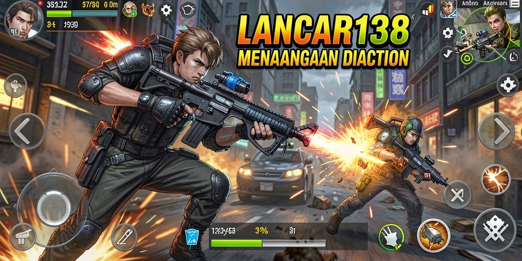 Tampilan gameplay menarik dalam aksi yang penuh ketegangan.
