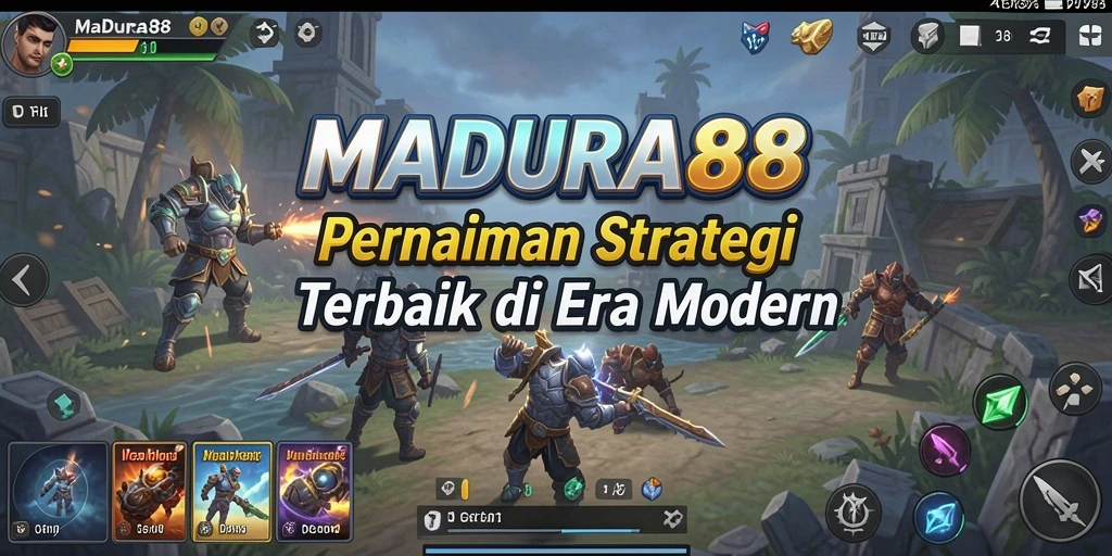 Screenshot gameplay <strong>MADURA88</strong> yang menampilkan pertempuran seru dan strategi mendalam.