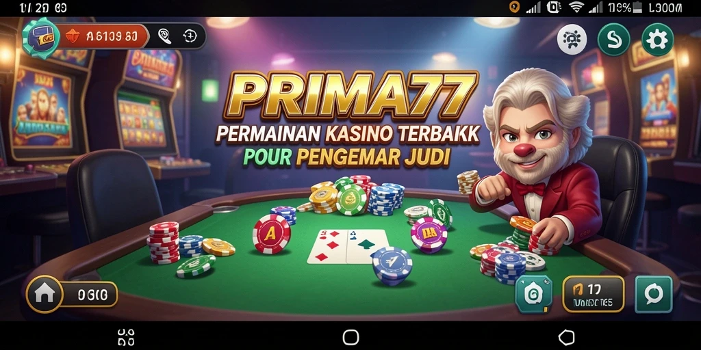 Tampilan gameplay Kasino yang menarik dan mendebarkan di PRIMA77.