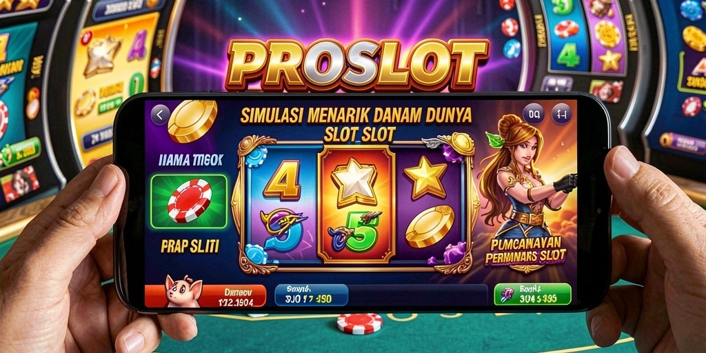 Tangkapan layar PROSLOT menunjukkan mesin slot yang penuh warna dan animasi menarik.