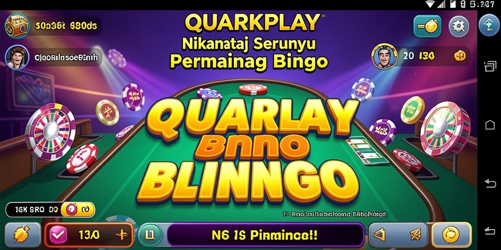 Tampilan gameplay seru QUARKPLAY dengan Bingo yang penuh aksi