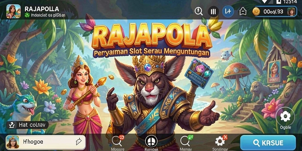 Screenshot utama RAJAPOLA menampilkan gameplay yang menarik dan seru.