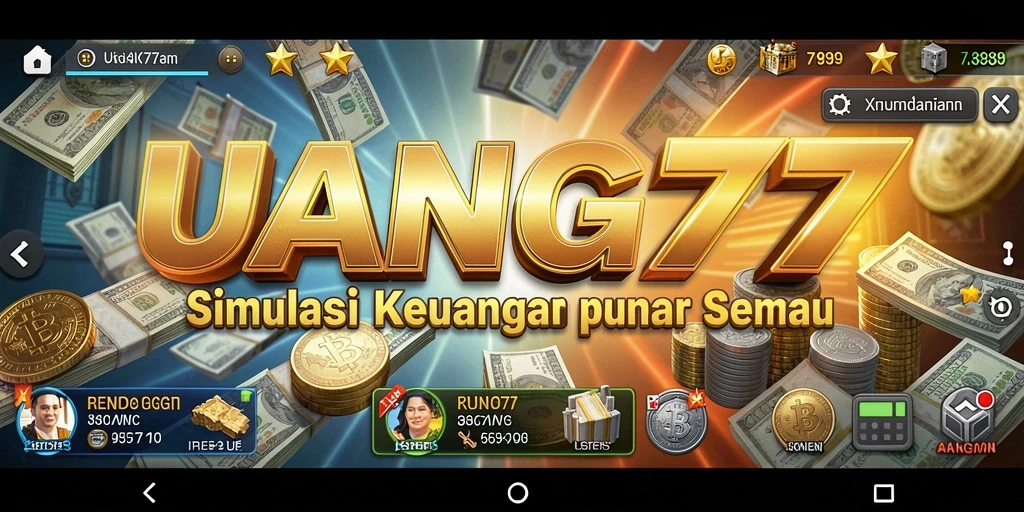 Screenshot gameplay UANG77 menampilkan pengelolaan keuangan yang mendidik.