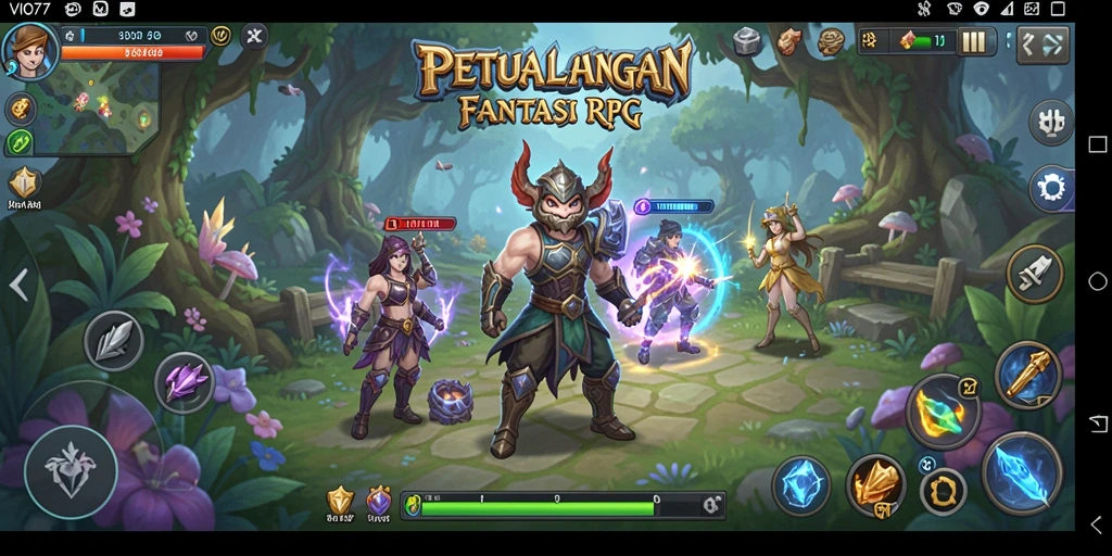 Tampilan gameplay menarik VIO77 dalam pengalaman RPG.
